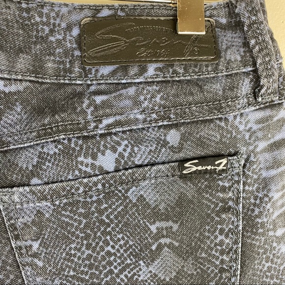 Seven7 snakeskin print jeans size 10 - Picture 4 of 6
